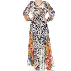 Spy Zone Exchange Diva Animal Border maxi dress